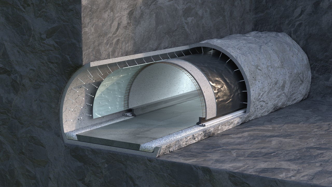 Revestimiento de Túnel Tipo III  – Túneles de extracción